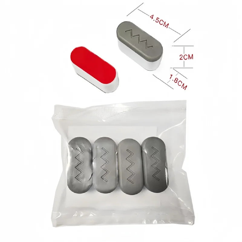 4PCS Universal Toilet Seat Protector Pads Non-Slip Strong Adhesive Cushioned for Bidet Elderly Pregnancy Bathroom Safety Oasis Select Ellipse