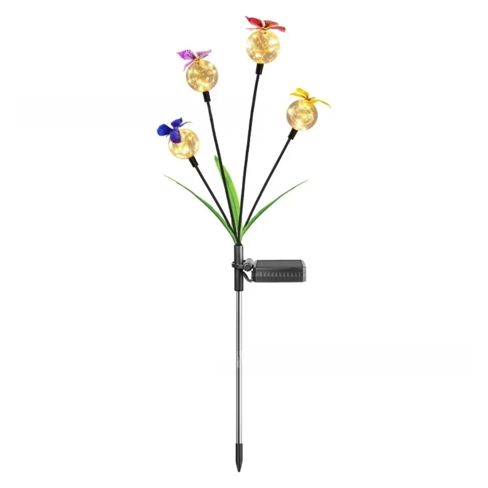 Solar Butterfly Garden Lights – 6/8 Head Color Changing Stake