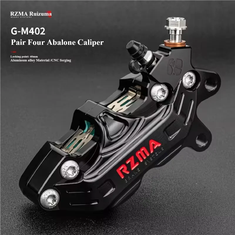RZMA Large Abalone Caliper M402 Domestic Large Four Pair Piston Modified Disc Brake Oasis Select