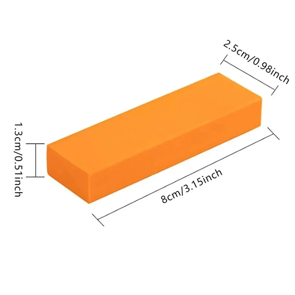 Stainless Steel Stain Eraser - Magic Eraser Stainless Steel Stain Remover, Stainless Steel Decontamination Artifact for Kitchen Oasis Select Orange 8x2.5x1.3cm