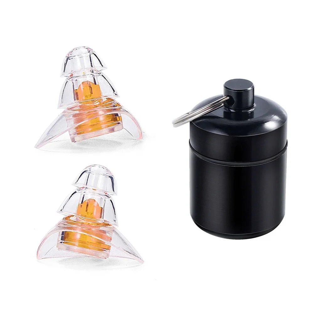 1 Pair Soft Silicone Noise Cancelling Earplugs Anti Noise Earplug For Concerts Sleeping Bar DJ Motor Sports Reusable Ear plugs Oasis Select Orange