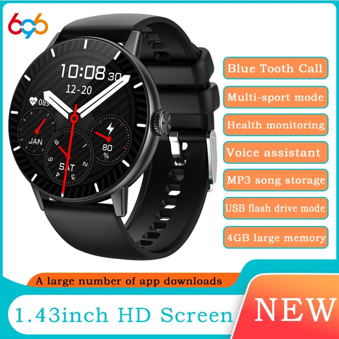 4GB Memory Bracelet Women Smart Watch Lady Smartwatch App Download Sport Waterproof Watches Map Voice Assistant Music Heart Rate Oasis Select