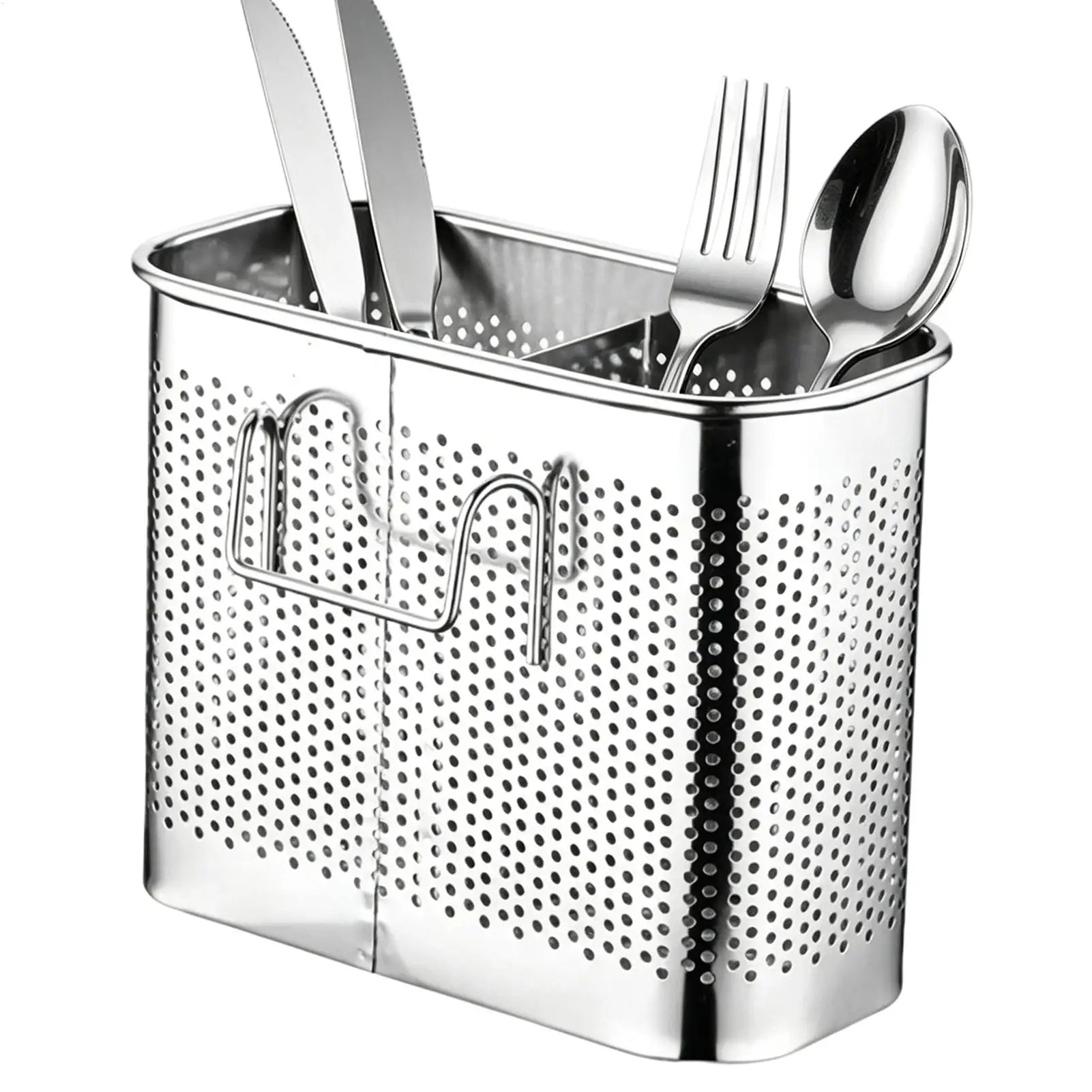 Metal Utensil Holder Portable Drying Metal Holder with Hook Utensil Drying Rack for Kitchen Sinks Counter Home House Indoor Oasis Select