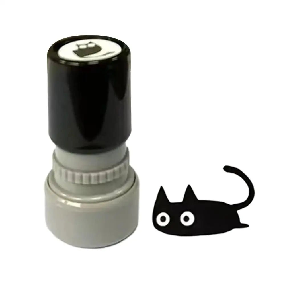 Cute Cartoon black Cat Stamp 4 Styles Cat Stamp DIY Scrapbooking Decoration For Journals, Scrapbook, Cards & Teacher Rewards Oasis Select C