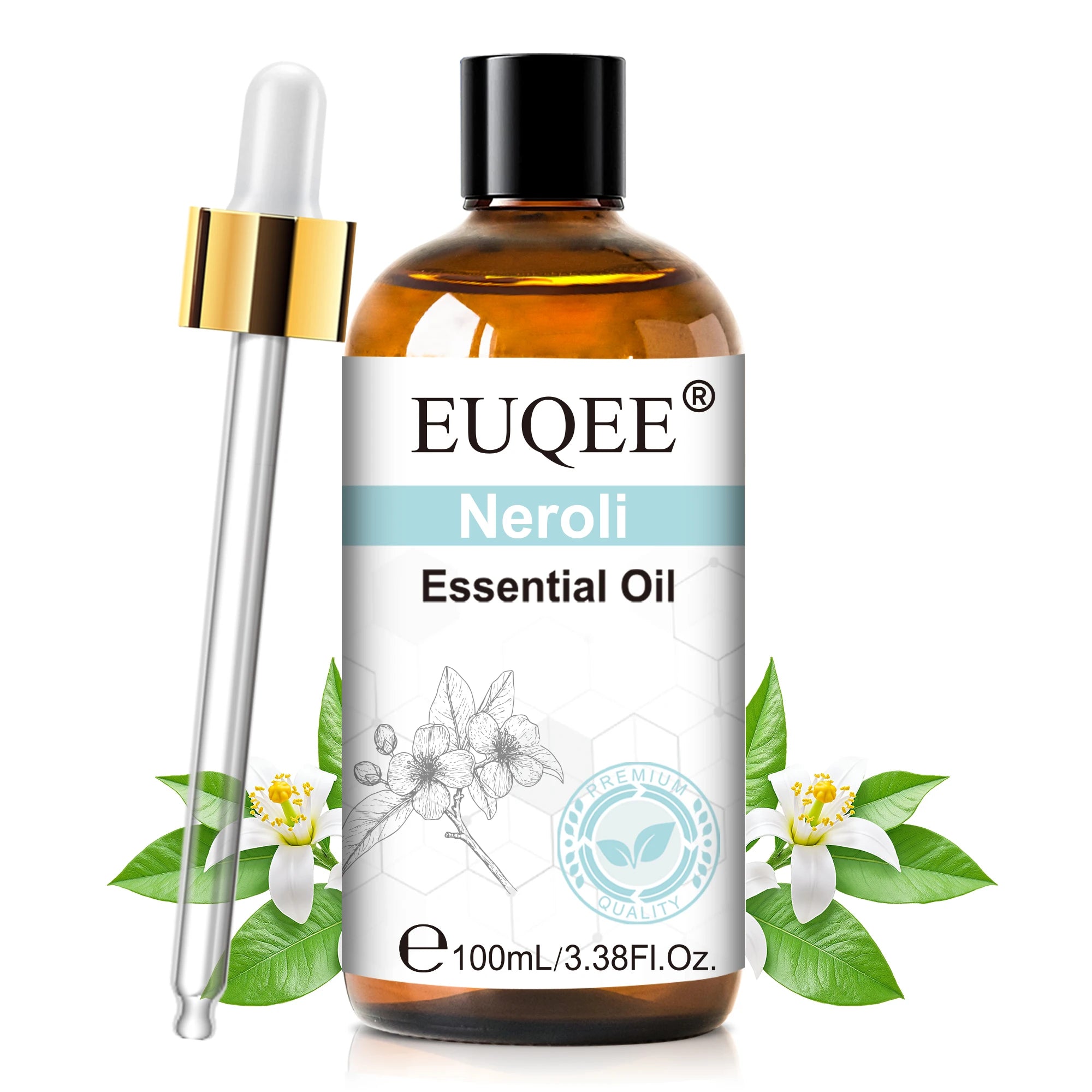 EUQEE 100ml Essential Oils – Lavender, Vanilla, Lemon & Cinnamon