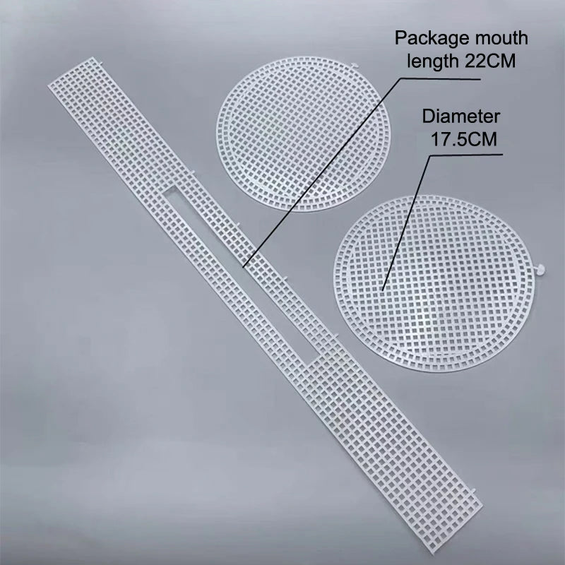 Auxiliary Weaving Plastic Mesh Kit Weaving Shoulder Bag Plastic Mesh Cloth Sewing Weaving Material For DIY Making Weaving Bag Oasis Select A4