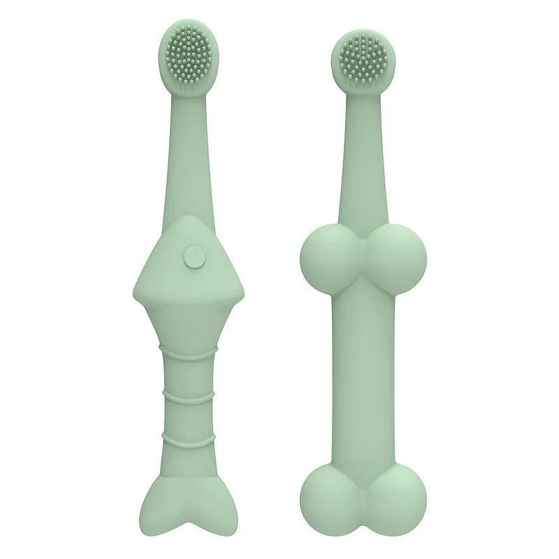 Pet Toothbrush Cat and Dog Oral Cleaning Toothbrush, Anti Tartar Cleaning Pet Supplies Oasis Select Dark Brown