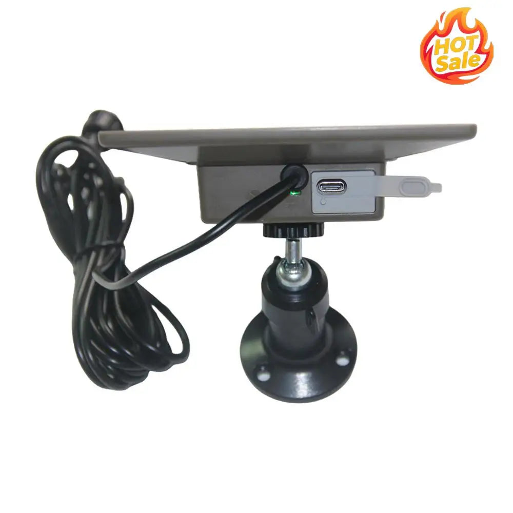 3W Lightweight Solar Charger DC3.5 Type-C Ports Safety Cameras Sun-Powered Panels 6000mAh Sun-Powered Panel for Camping Light Oasis Select