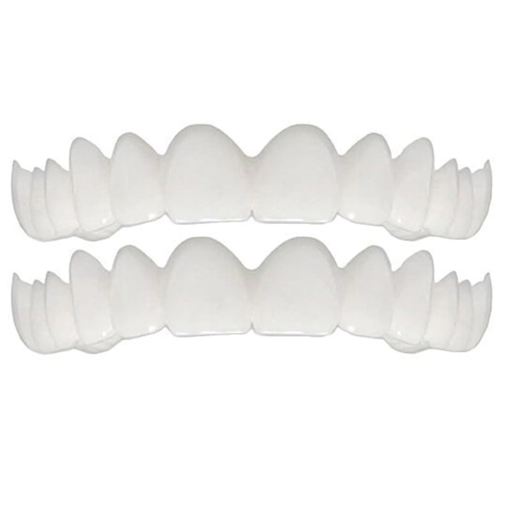 Upper Lower Temporary Comfort Fit Fake Teeth Cosmetic Denture Smile Veneers False Teeth Brace Cover With Gutta Percha Glue Gel Oasis Select
