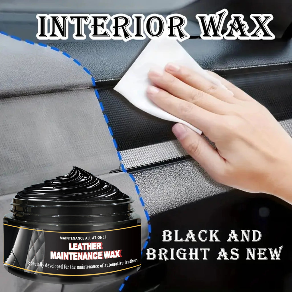 Black Interior Plastic Restoration Cream, Car Dashboard Wax Repair, Anti-Aging Whitening Agent, Tire Shine Paste, Leather Sofa S Oasis Select