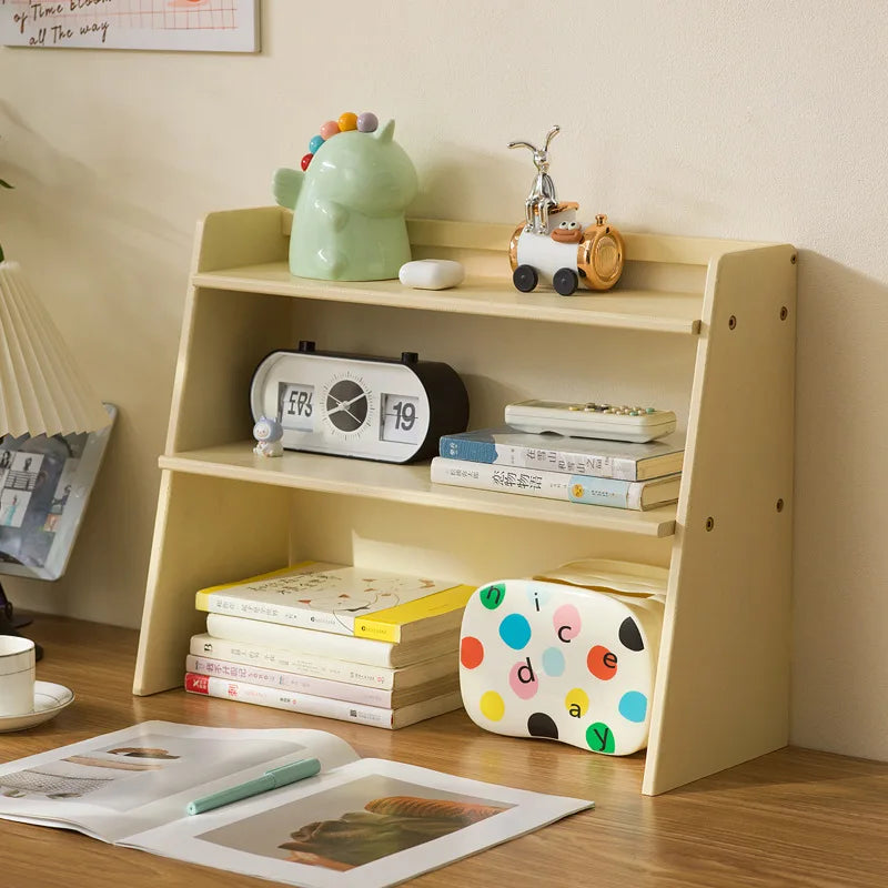 Medieval style shelves, household bedroom cabinets, student desk shelves, multi-layer simple display bookcases, storage shelves Oasis Select