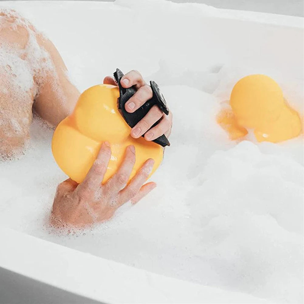 Soft Silicone Body Scrubber – Exfoliating Shower Brush