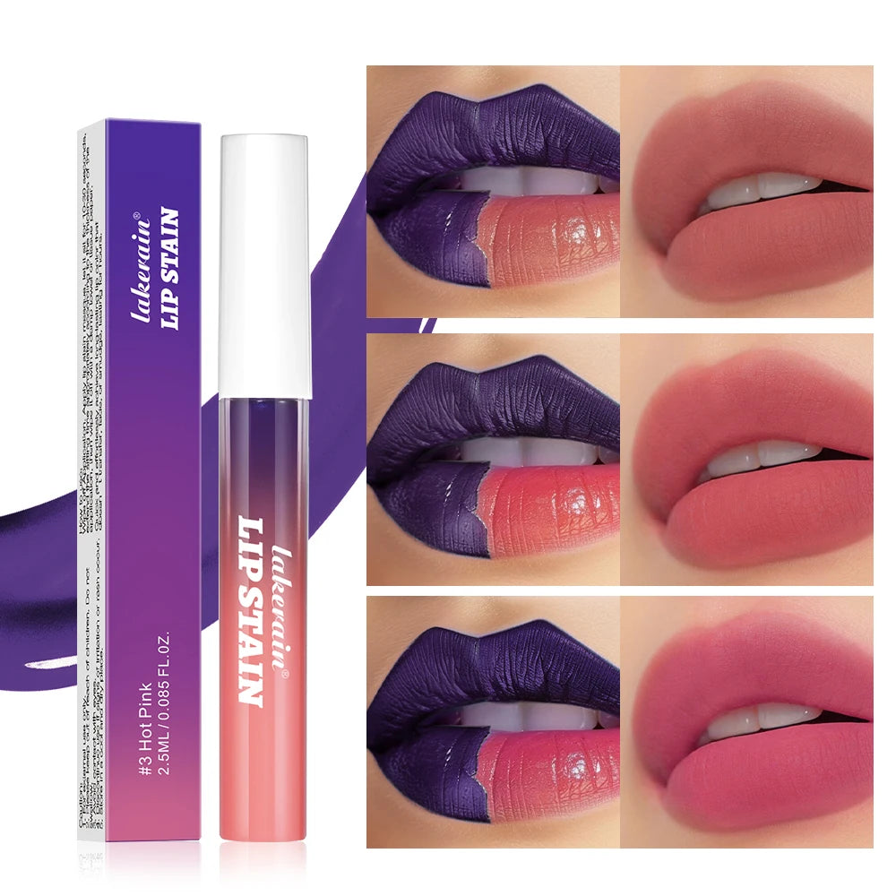 Long Lasting Lip Inks Korean Matte Lip Tint Peel Off Matte Tick for Lips Stick Free Shipping Liquid Lipstick Waterproof Makeup Oasis Select 3Colos1set