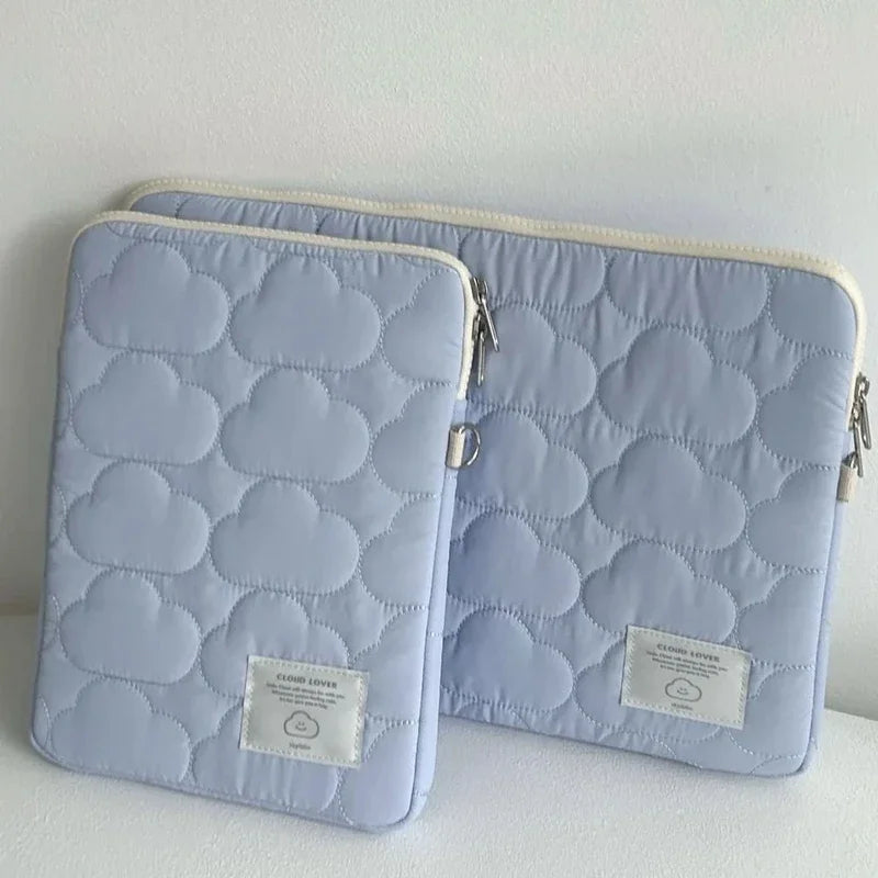 New Cloud Laptop Sleeve Ipad Bag Cotton Large Capacity Storage Embroidery 11/13/14 /15 15.6 16 Inch Notebook Pouch Oasis Select