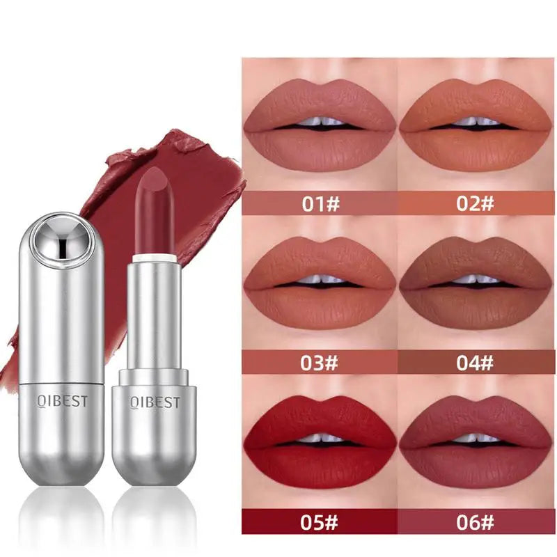 Waterproof Nude Matte Lipstick Non-stick Velvet Lips Liner Pencil Woman Makeup Velvet Rose Red Brown Lip Nude Lasting Lipstick Oasis Select