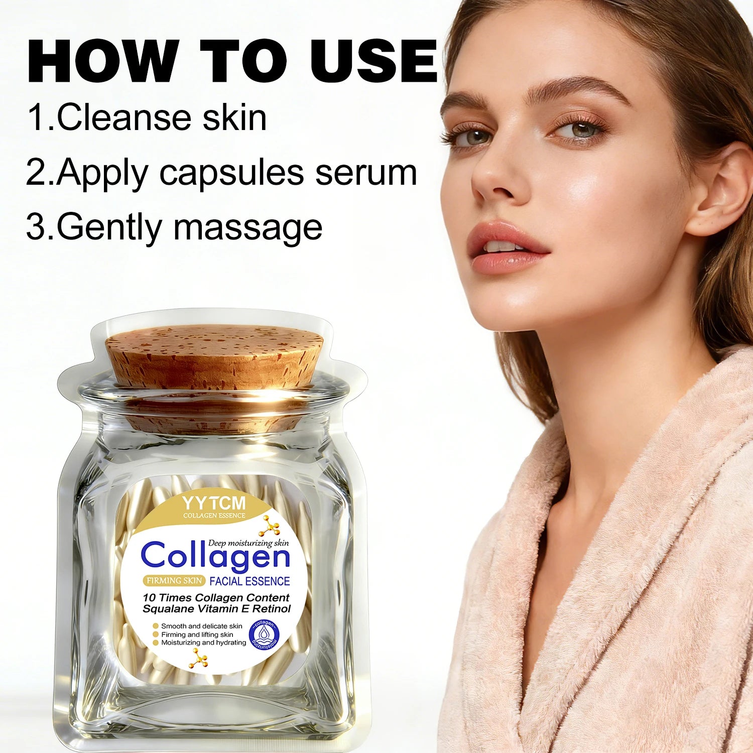 Collagen Firming Capsule Serum with Squalane & Retinol Face Capsule Serum Oasis Select