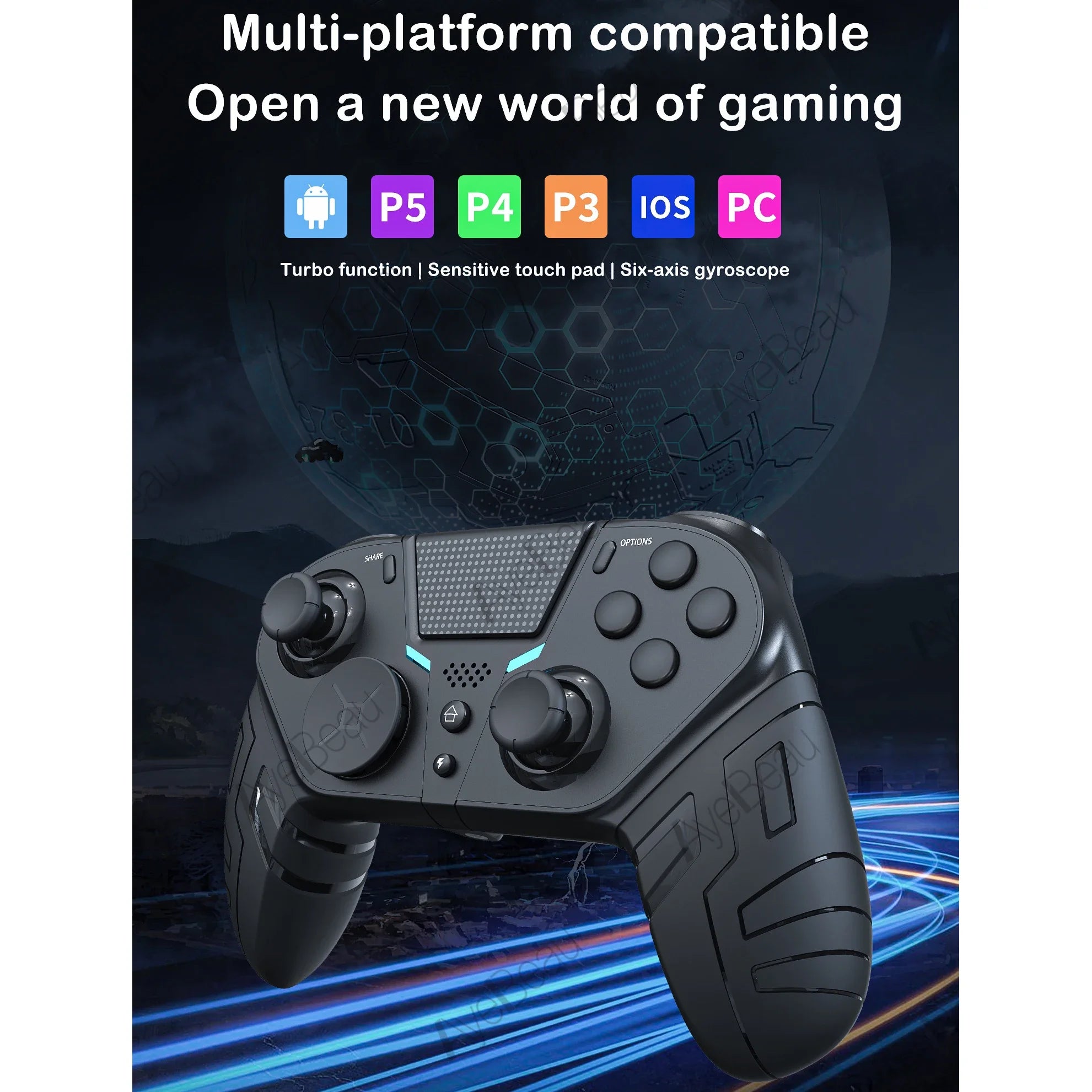 Wireless Bluetooth Gamepad for PS4 PS3 Android PC iOS | AyeBeau