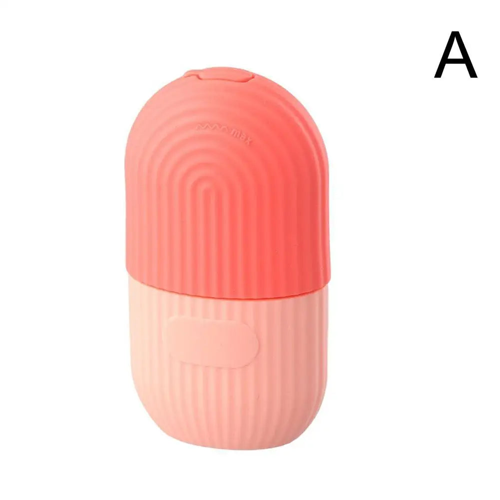 Silicone Ice Mold For Face Beauty Facial Ice Cube Mold Ice Roller For Face And Eye Icing Gua Sha Face Massage Skin Care Tool Oasis Select Pink