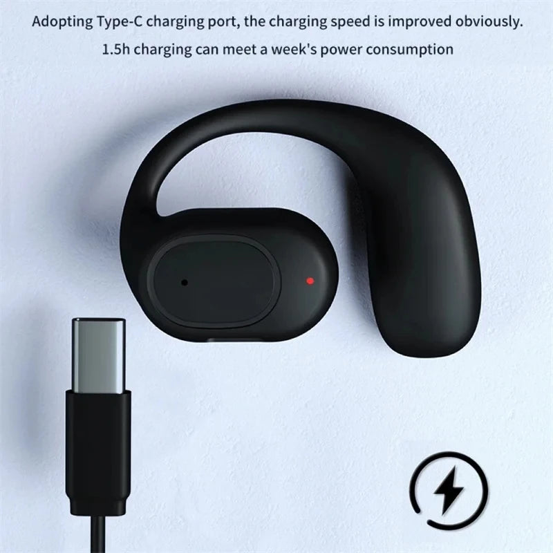 Wireless Headphones Bluetooth Headset With Microphone Bone Conduction Handsfree Noise Canceling Earphones For Driving Audifonos Oasis Select