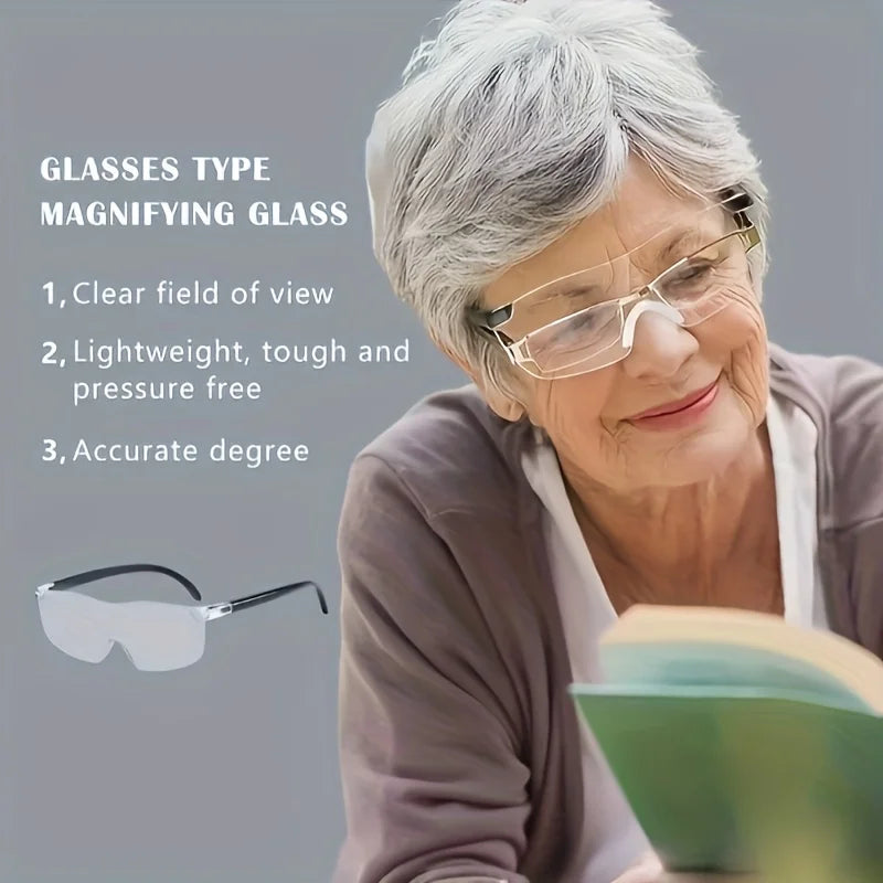 1/2pcs Portable 300% Magnifying Glass - Large Lens Frameless Handheld Magnifier, Pocket-Sized for Reading Crafts Sewing, Loupe Oasis Select