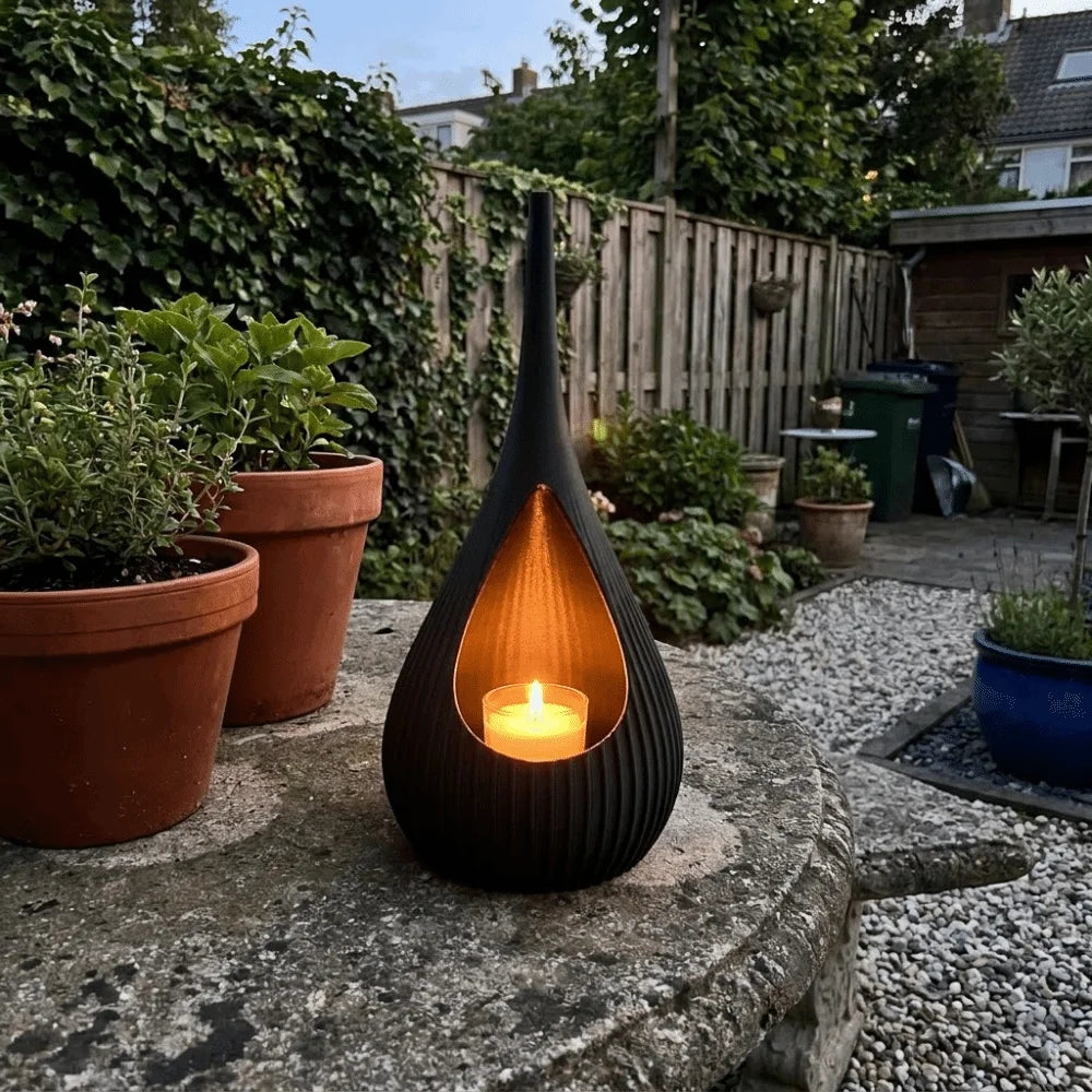 3D Printed Teardrop Cone Candle & Incense Holder | Wedding Decor