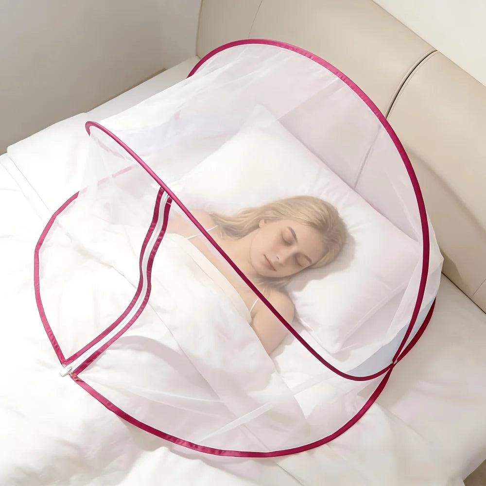 Mosquito Net, No Installation Required, Portable, with Mosquito Net Bedspread Hood, Portable Design,Suitable for Travel And Home Oasis Select
