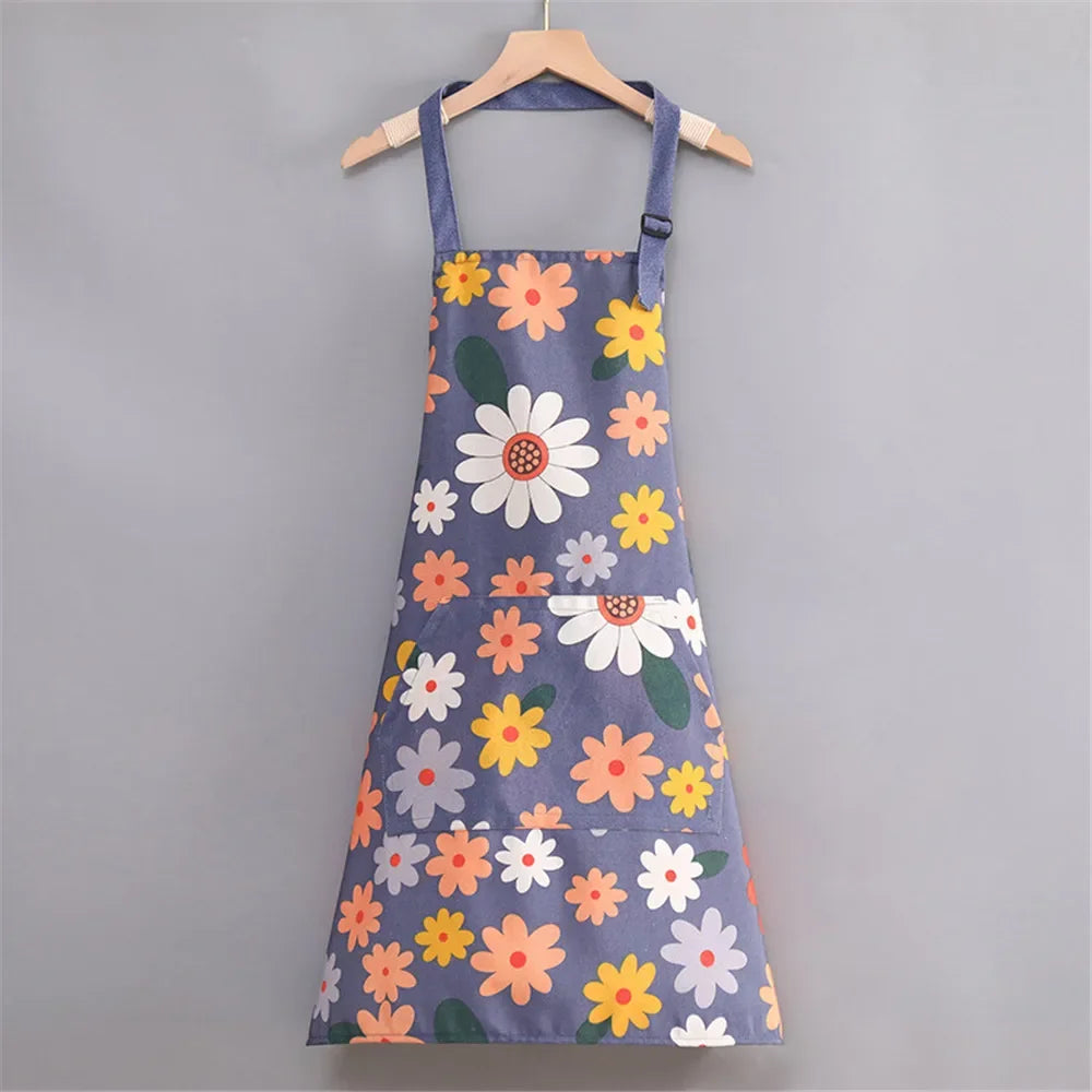 Aprons Fashion Cotton Fabric Waterproof Thickened Dirt Resistant