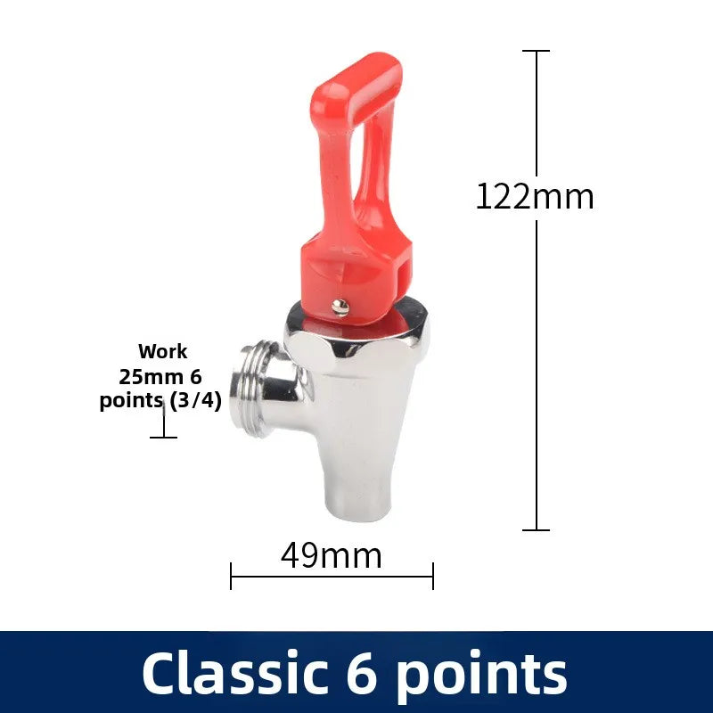 3/4 Electric Water Boiler Faucet Copper High Temperature Resistant Milk Tea Insulation Bucket Faucet Water Boiler Oasis Select L