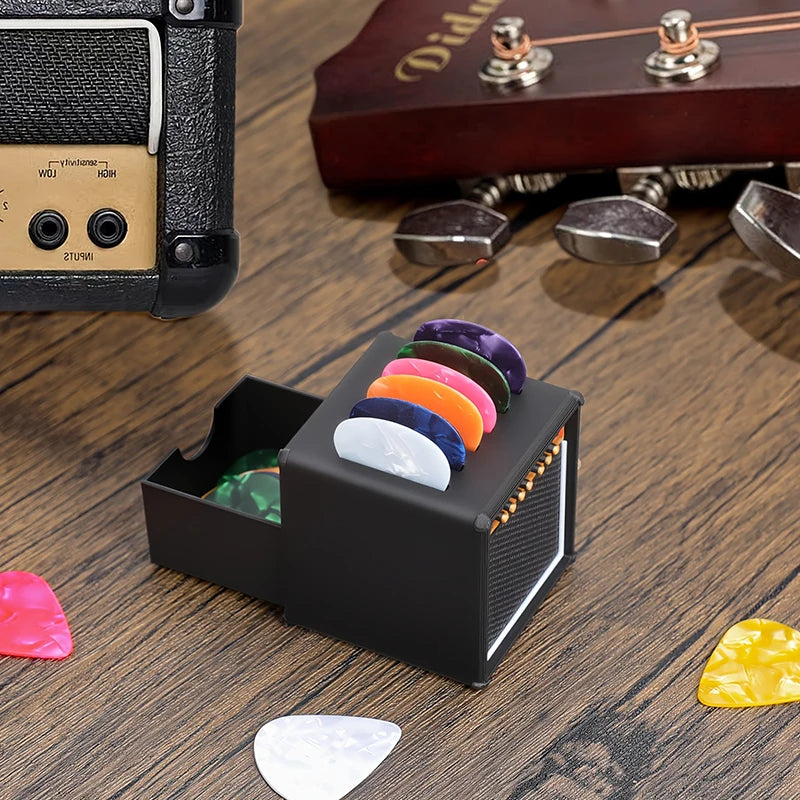 3D Printed Waterproof Dustproof Guitar Picks Organizer Portable Guitar Pick Holder With Drawer Picks Storage And Display Gifts Oasis Select Default Title
