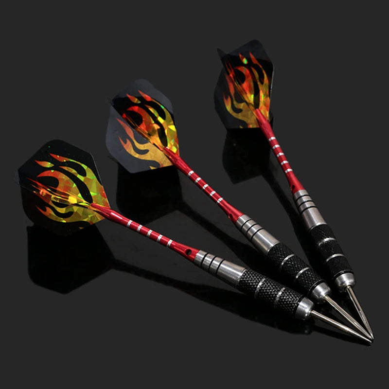 3 Pieces In A Pack 22g Anti-fall Needles Full Metal Darts Set Safety Video Game Darts Indoor Soft Darts Steel Shaft Darts Oasis Select