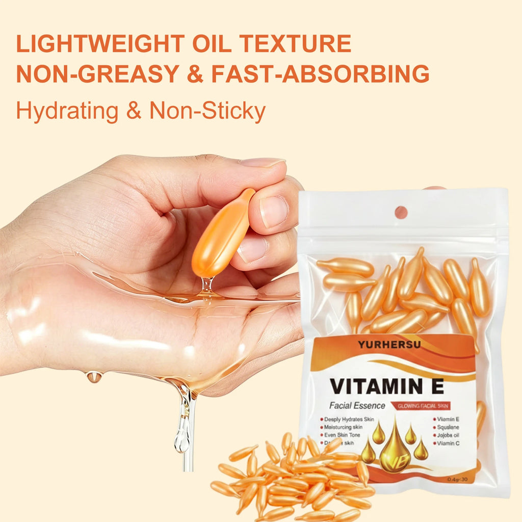 Vitamin E Essence Capsules – Deep Moisturizing Facial Serum Facial Essence Serum Oasis Select