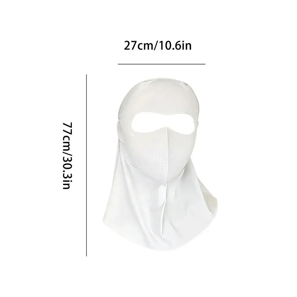 Face Cover Mask Scarf UV Protection Breathable Ice Silk Sun Protection Masks Outdoor Sport Sun Protection Masks Oasis Select Light Grey