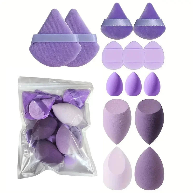13/33pcs Professional Makeup Brush Set with Accessories for Combination Skin- Featuring Soft Brushes，Suitable for Beginners Oasis Select China Mainland 14pcs purple