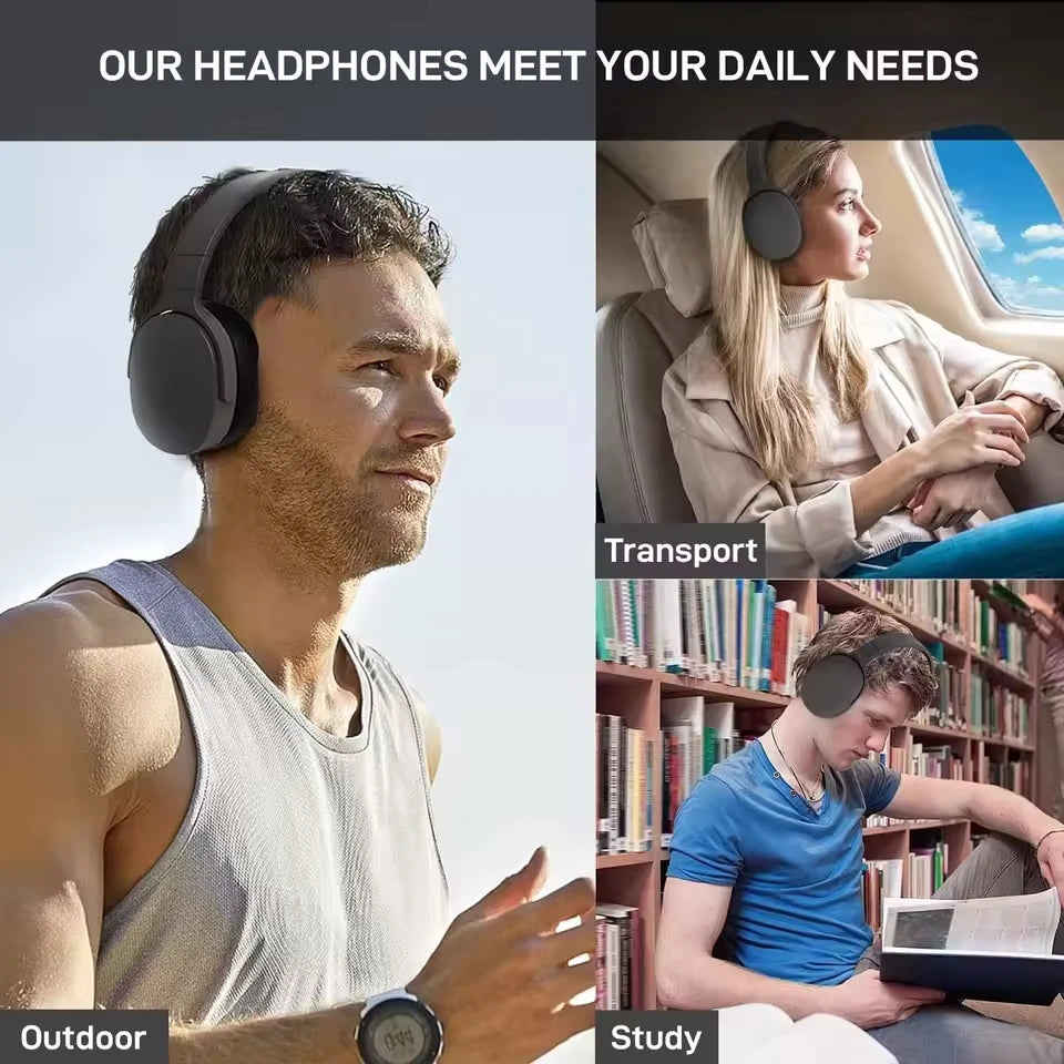 AyeBeau Bluetooth 5.3 Gaming Headset – ANC, Mic & Wired Mode