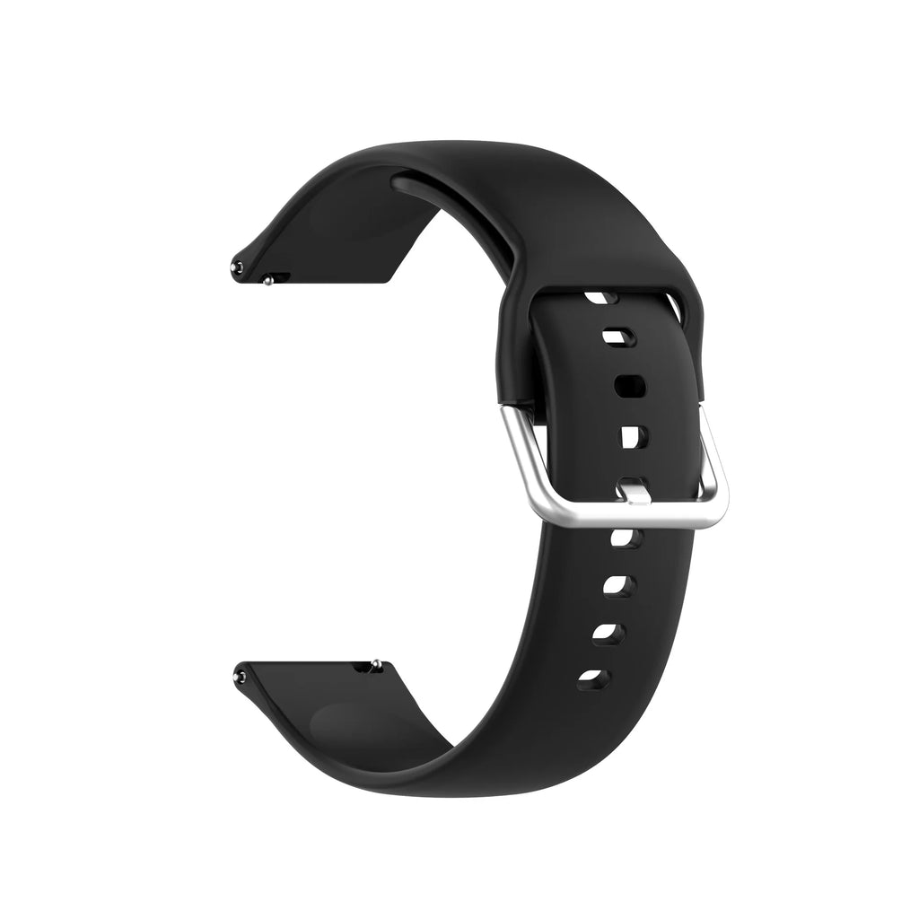 Silicone Watch Band 20mm 22mm – Polar, Garmin, Samsung & More Silicone Watch Band Oasis Select black 22mm