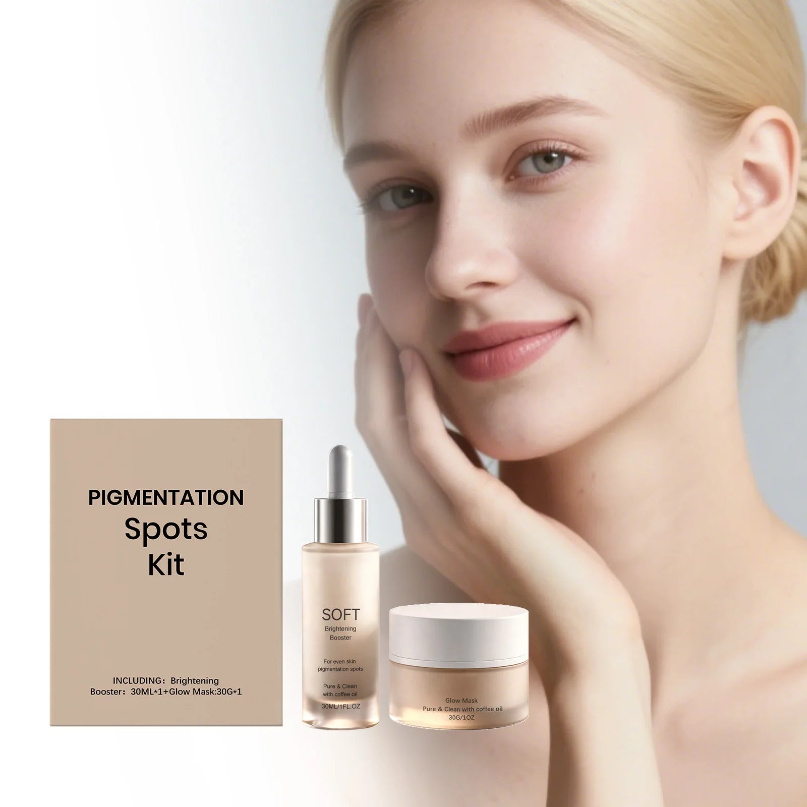 Hydrating Brightening Skin Care Set – Essence & Renewal Mask