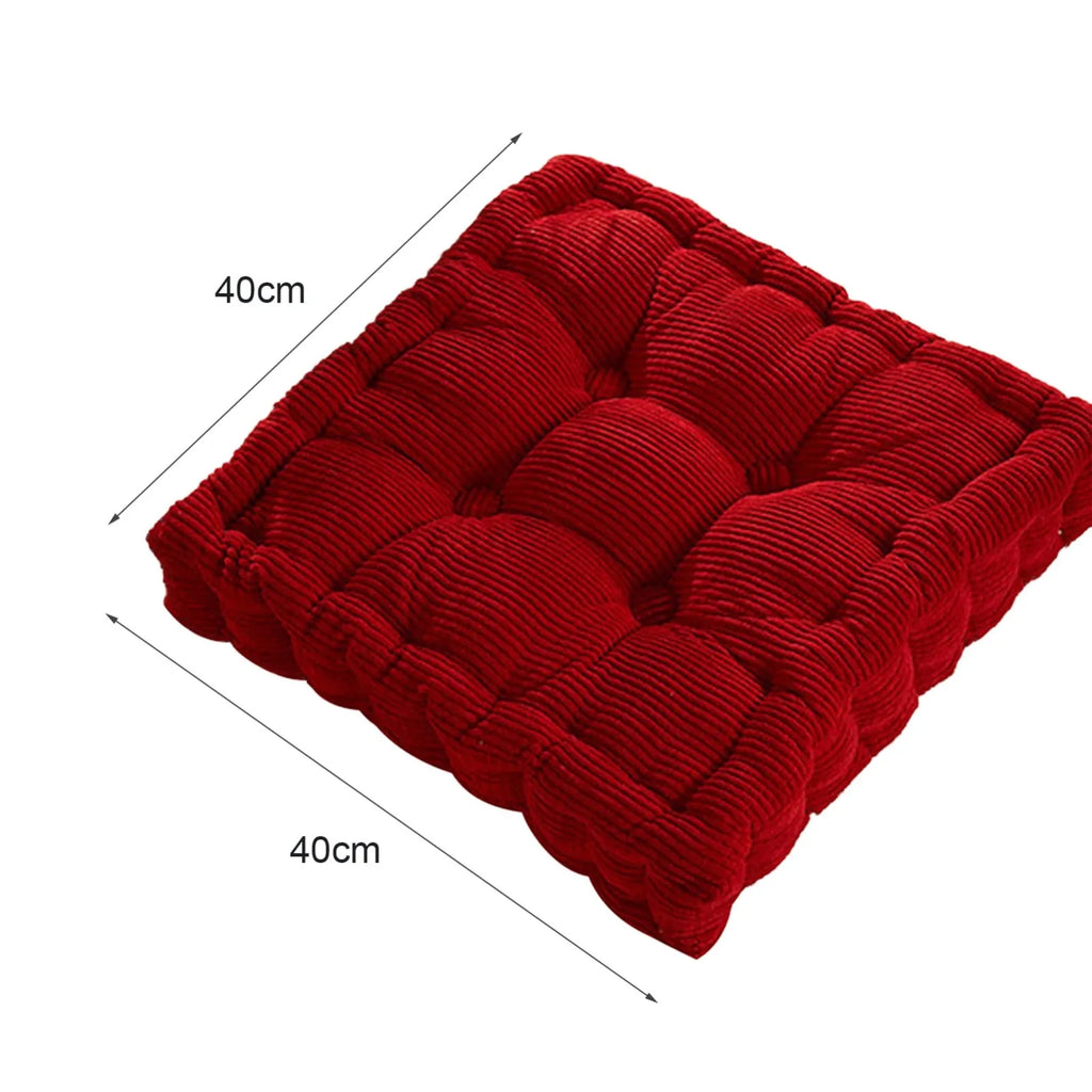 Square Tatami Floor Cushion – Thick Cotton Seat Pad Home & Office Floor Seat Cushion Oasis Select