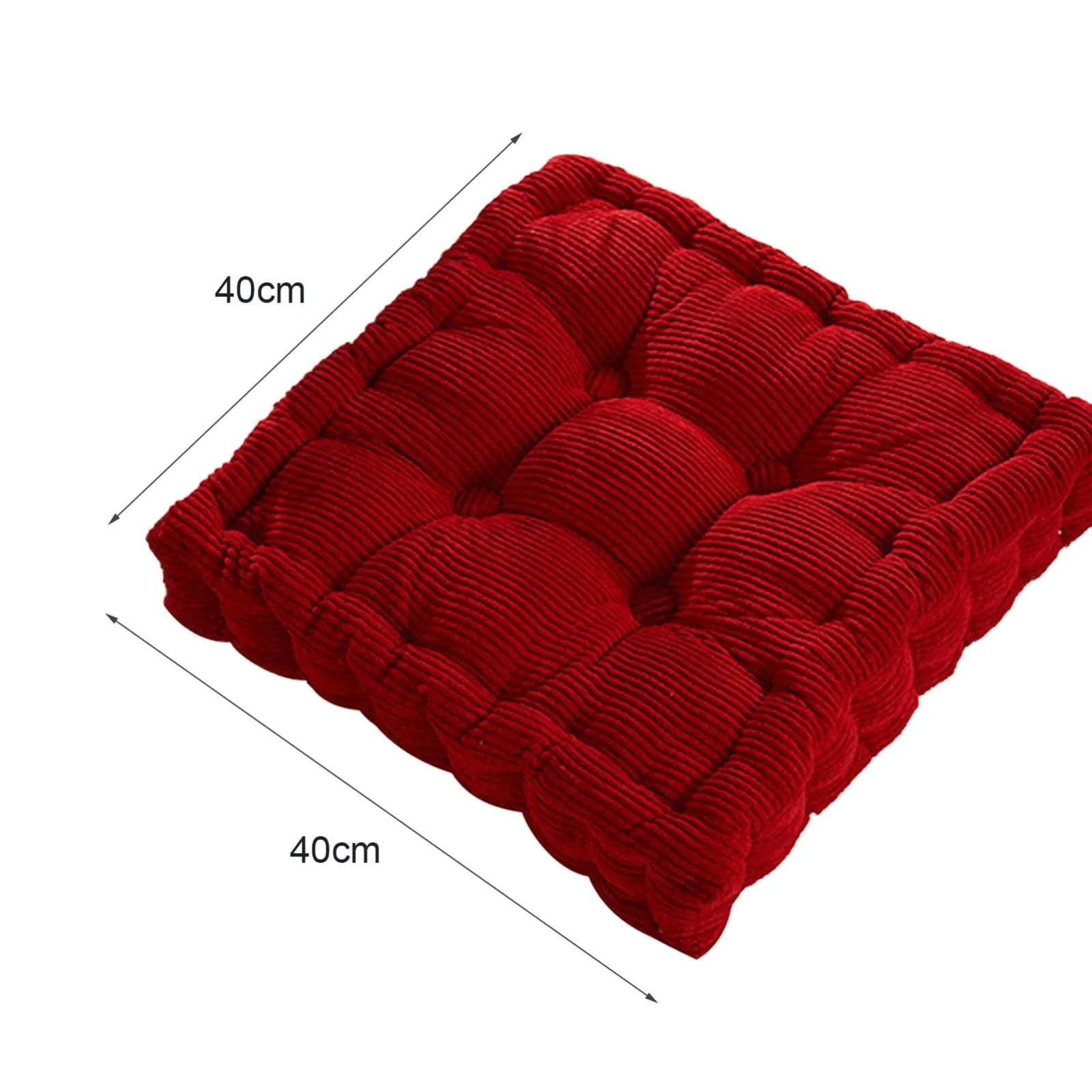 Square Tatami Floor Cushion – Thick Cotton Seat Pad Home & Office Floor Seat Cushion Oasis Select
