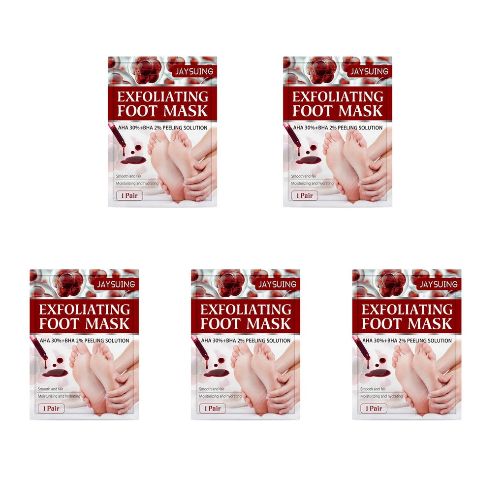 AHA Exfoliating Foot Mask – Dead Skin & Cracked Heel Peel Exfoliating Foot Mask Oasis Select 5 Pairs