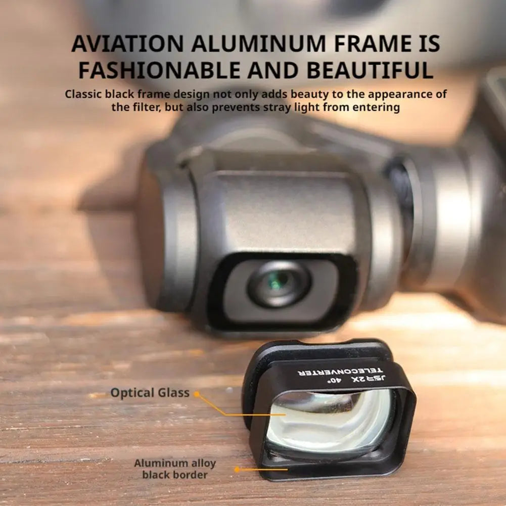 DJI Osmo Pocket 3 Macro Zoom 2× Magnetic Teleconverter Lens