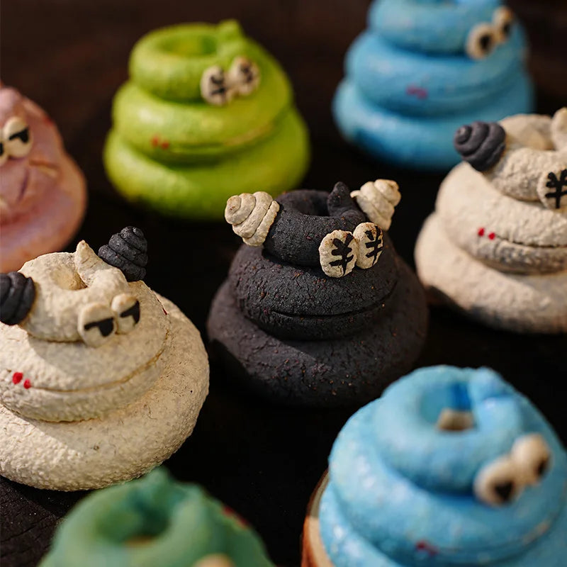 Ceramic Cute Mini Ornaments for Tourist Attractions, Hand-Pinched Animals, Cultural and Creative Decorations Tea Pets Oasis Select