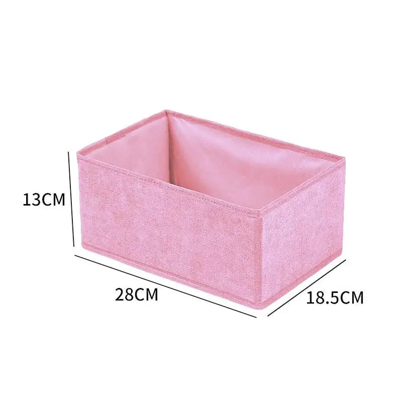 Clothes Organizer Storage Box Underwear Bra Socks Cabinet Drawer Organizer T-Shirt Storage Basket Wardrobe Storage Organizers Oasis Select M Pink