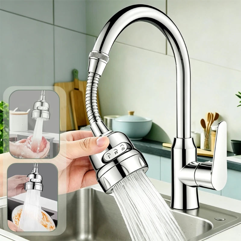 3 Modes Universal Kitchen Faucet Extenders Adapter 360° Rotation Filter Kitchen Gadgets Spray Water Saving Faucet Accessories Oasis Select