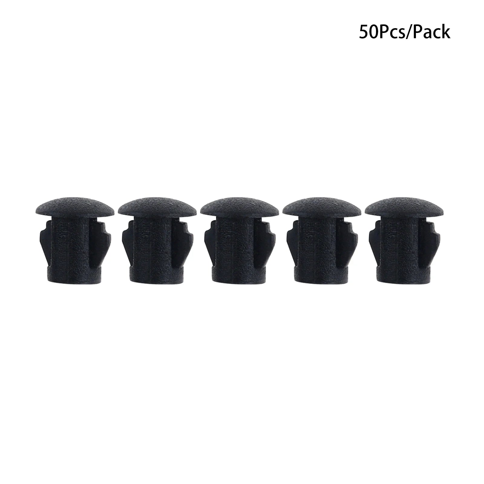 50Pcs Plastic Blanking End Caps Hole Plugs 5mm–32mm Black/White