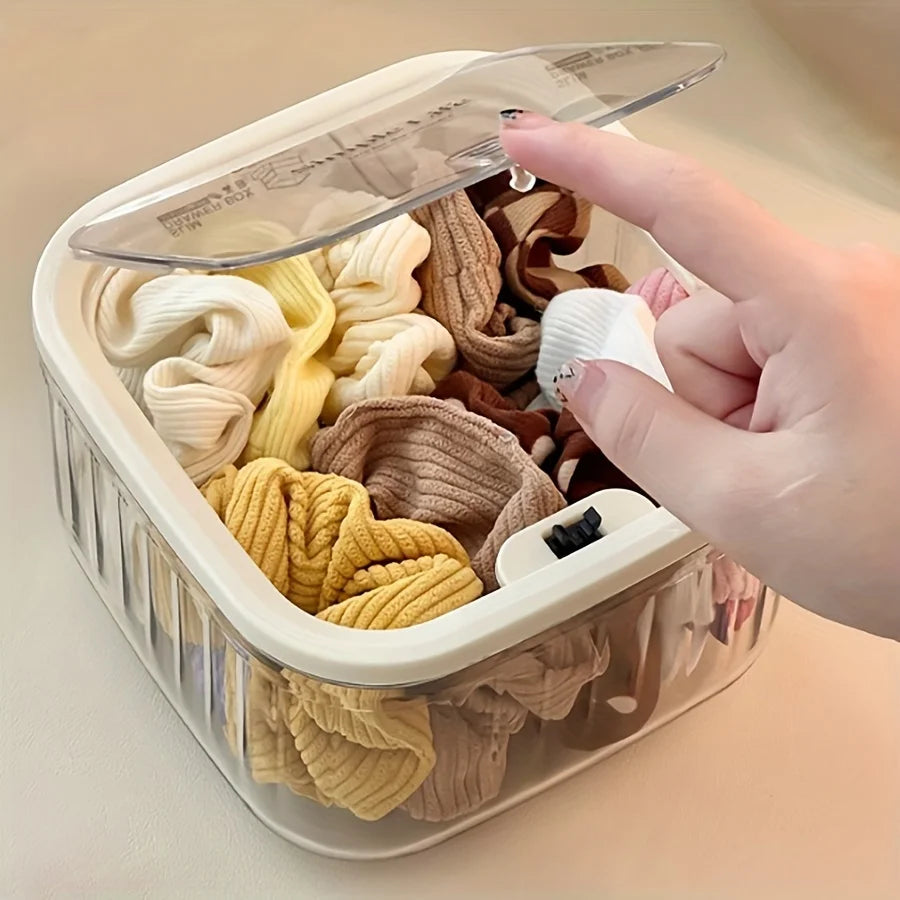 Multifunctional Hair Accessory Organizer with Lid - Waterproof, Pop Lid Organizer, Desktop Organizer, Rectangular Storage Oasis Select