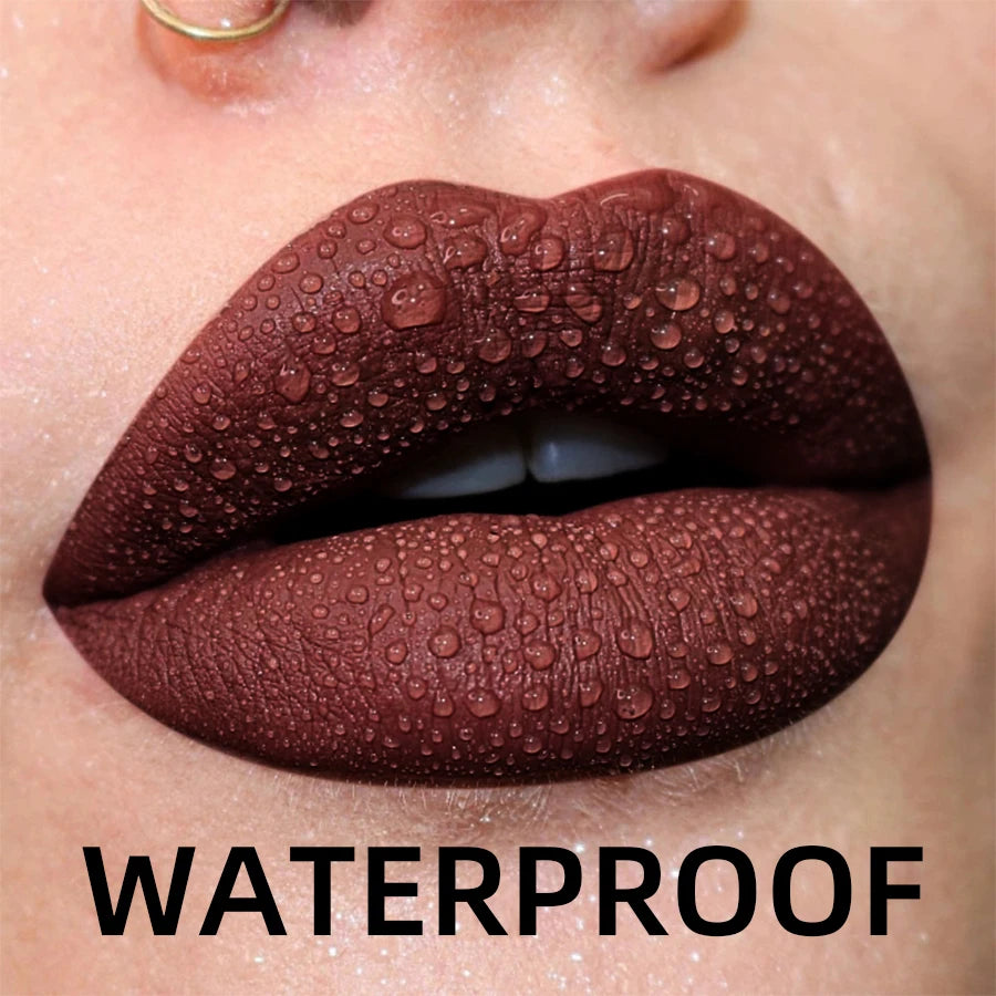 MCD 19-Shade Matte Velvet Liquid Lipstick – Waterproof Lip Glaze
