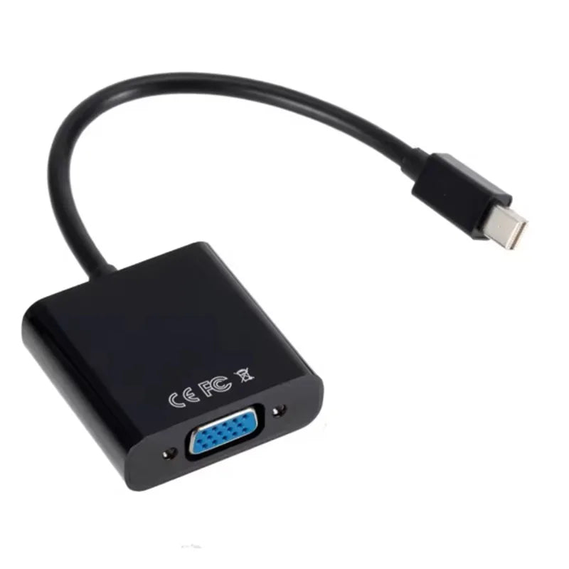 Mini DP to VGA Female Converter Adapter Cable 1080P Mini DisplayPort to VGA Adapter For Laptop PC Projector TV Converter Oasis Select
