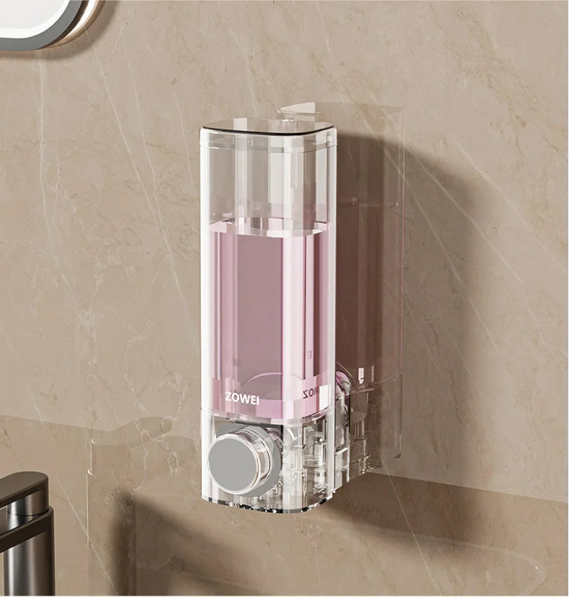 Wall Mounted Soap Dispenser with No Need for Drilling Installation, Bathroom and Kitchen Storage Organizer, Easy To Install Oasis Select