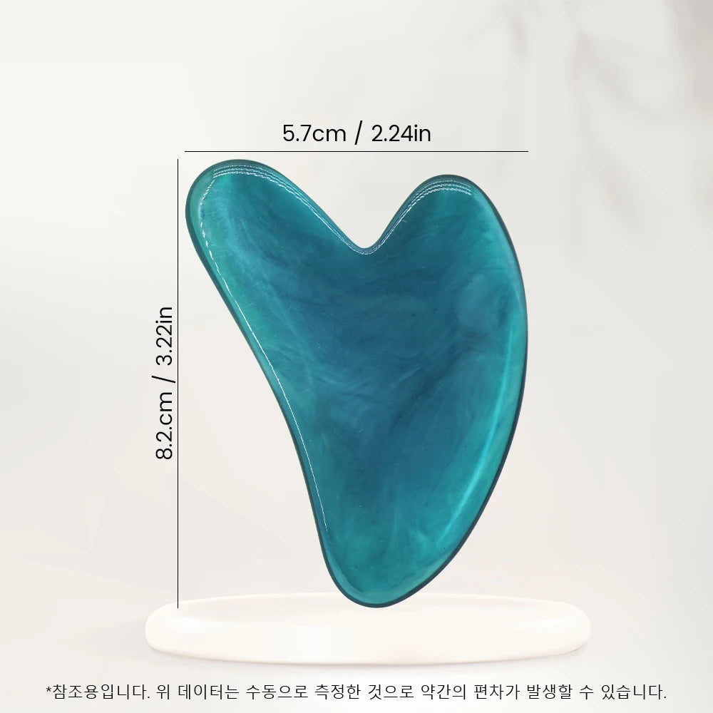 Natural Rose Quartz Gua Sha Tool Facial Massage Scraper for Skin Lifting & Tension Relief Ideal for Daily Skincare Routine Oasis Select