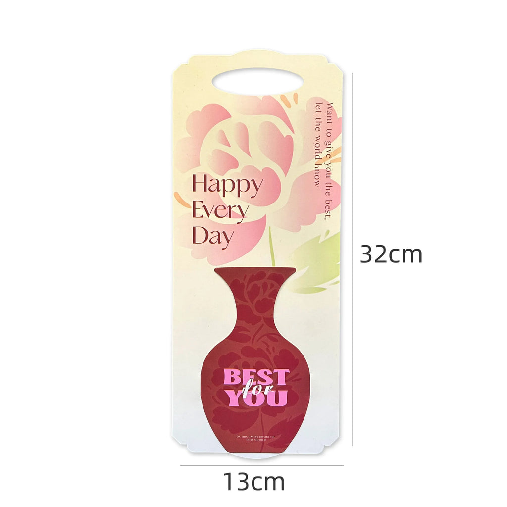 Single Vase Flower Packaging Box Portable Rose Box Carnation Packaging Cardboard Bouquet Wrapping Paper Box DIY Creative Gifts Oasis Select Rectangle Yellow other